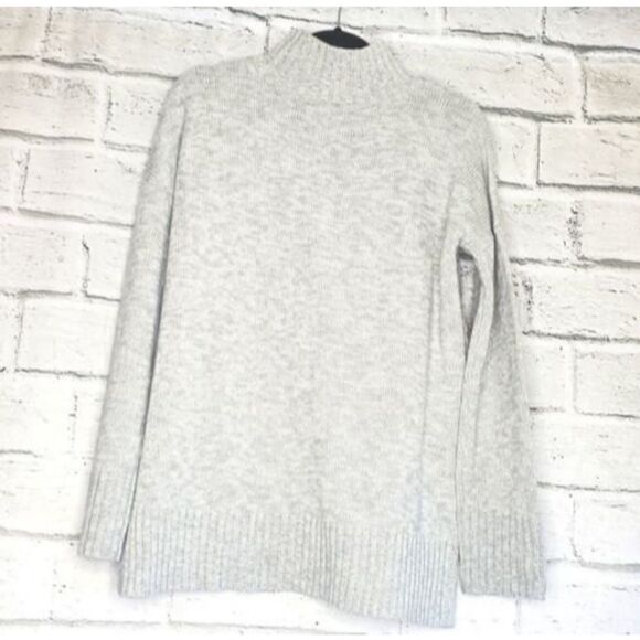 Sanctuary Womens Small Gray Mock Neck Cable Knit Sweater Acrylic Casual - Picture 1 of 11